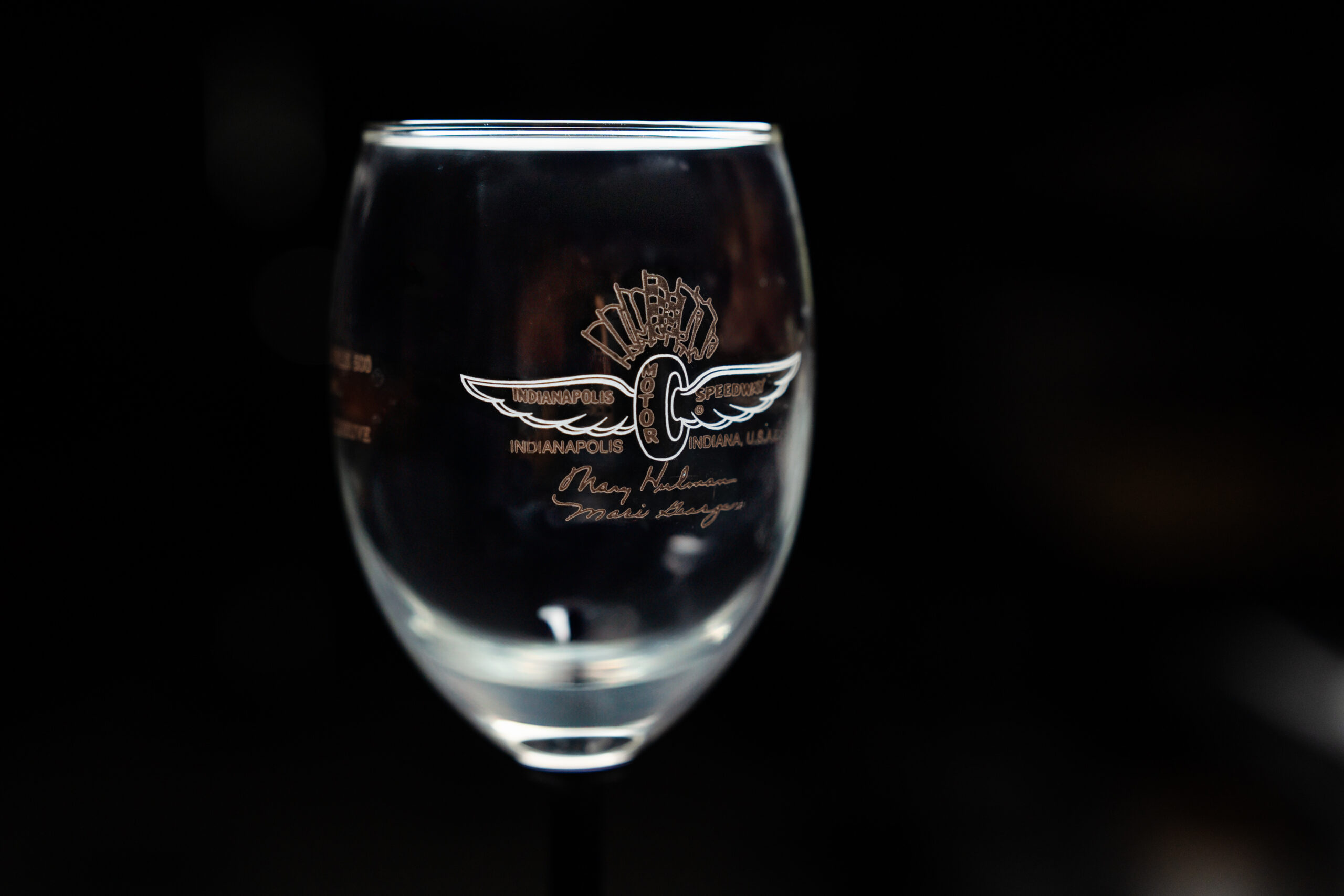 1995 Indianapolis Motor Speedway Commemorative Wine Glass